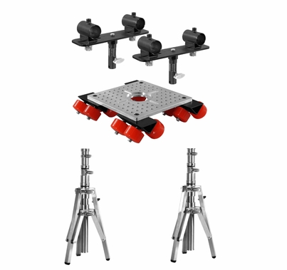 Modern Speed-Rail Slider Kit with 2 Stands | 1 1/4"