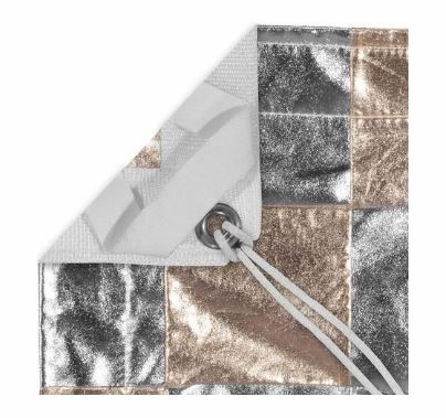 Modern Studio 10x20 Silver/Gold (Checker Pattern) With Bag