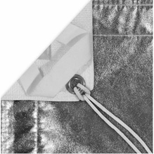 Modern Studio 10x20 Silver/White Lame With Bag