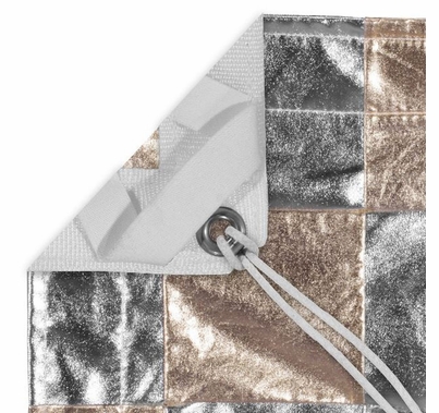 Modern Studio 12' x 20' Silver/Gold (Checker Pattern) with Bag