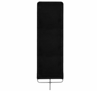 Modern Studio 12" x 36" Black Solid Flag