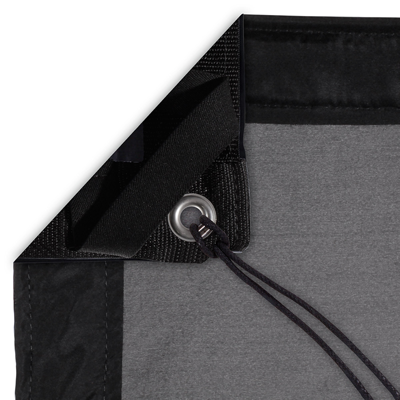 Modern Studio 12'x12' Silk (China Black) with Bag - BarnDoor