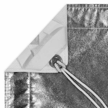 Modern Studio 12'x12' Silver Lame with Bag