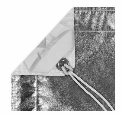 Modern Studio 12'x12' Silver Lame with Bag