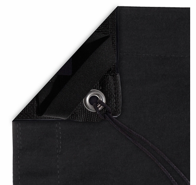 Modern Studio 20x20 Solid Black Fabric Overhead w/Bag, 059-2031