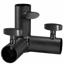 Modern Studio 3 Way Pass Thru Corner for 1 1/4" Speed Rail with T Handles