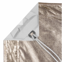 Modern Studio 4' X 4' Gold/White Lame With Bag