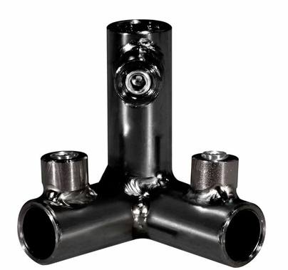 Modern Studio 5/8" 3-Way Corner Black Zinc