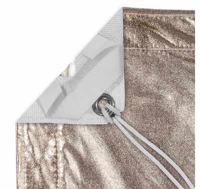 Modern Studio 8'x8' Gold/White Lame with Bag
