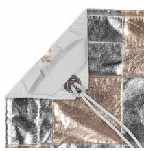 Modern Studio 8x8 Checkerboard Silver / Gold Lame' w/ Bag