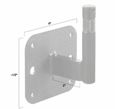 Modern Studio 90 Degree Nail on Plate with Baby Pin (Short)
