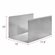 Modern Studio Aluminum Milk Crate Liner