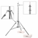 Modern Studio Baby 2 Riser Stand Rocky  Leg Stainless 004-1444