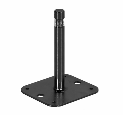 Modern Studio Baby Nail On Plate 6" Wall Plate Black