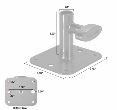 Modern Studio Baby Receiver Nail On Plate 