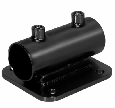 Modern Studio Horizontal Pipe Receiver w/ Flat Plate for 1 1/2" Pipe