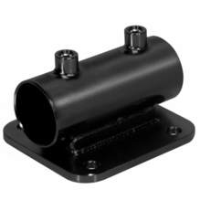 Modern Studio Horizontal Pipe Receiver w/ Flat Plate for 1 1/2" Pipe