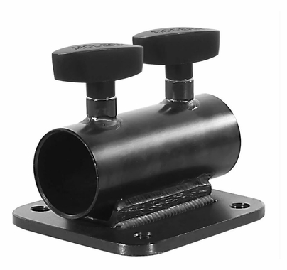 Modern Studio Horizontal Pipe Receiver w/ Flat Plate for 1 1/4" Pipe