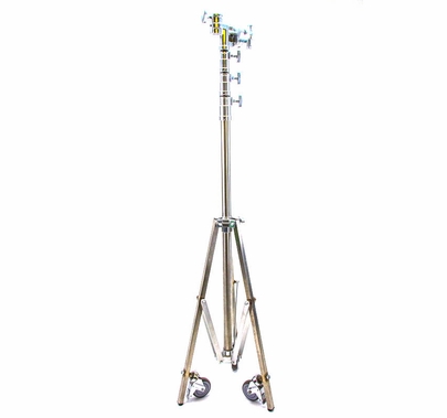 Modern Studio Medium Roller Stand Stainless Steel
