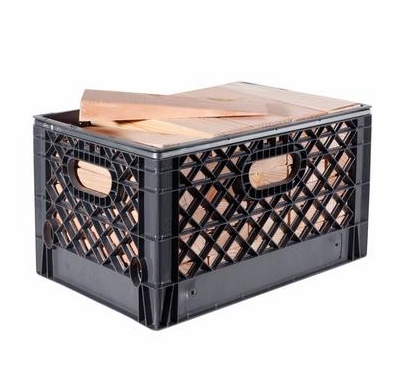 Modern Studio Milk Crate w/ 70 Wood Track Wedges