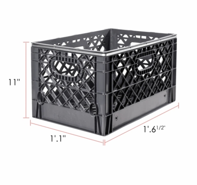 Modern Studio Milk Crate w/ 70 Wood Track Wedges