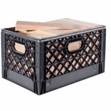 Modern Studio Milk Crate w/ 70 Wood Track Wedges