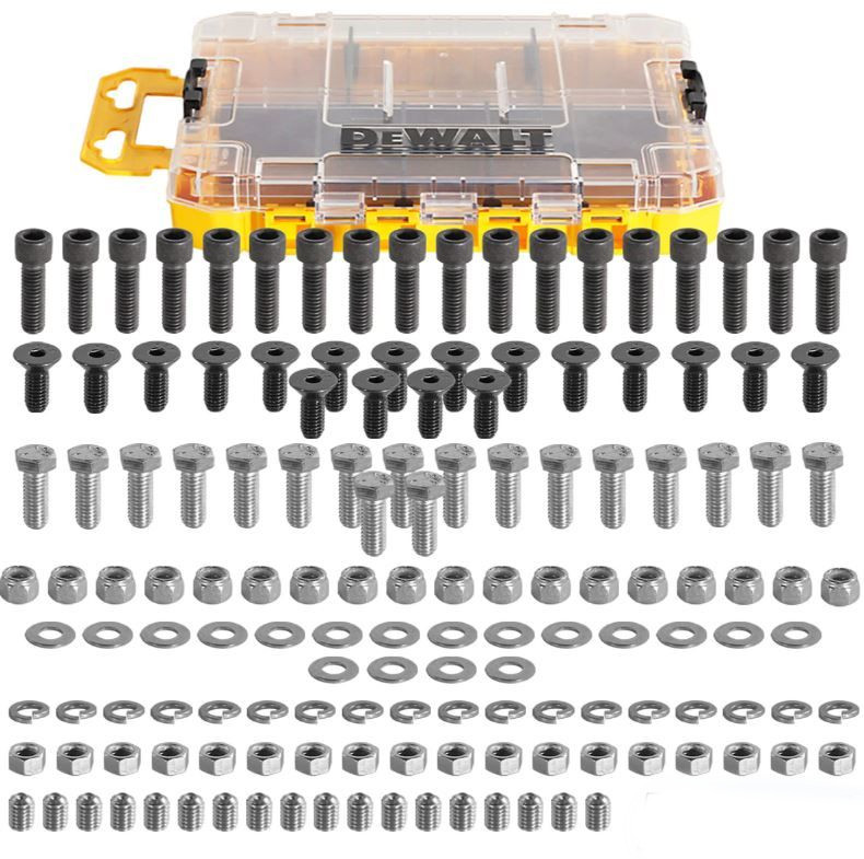 Modern Nuts and Bolts Assortment Kit in DeWalt ToughCase BarnDoor