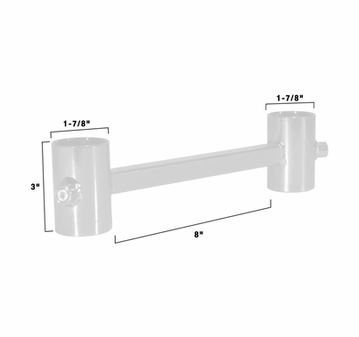 Modern Studio Pipe Ladder Truss Adapter Bracket for 1 1/4" Pipe