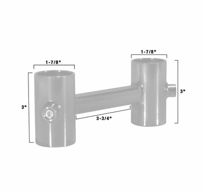 Modern Studio Pipe Mini Ladder Truss Bracket for 1 1/4" Pipe  013-2490