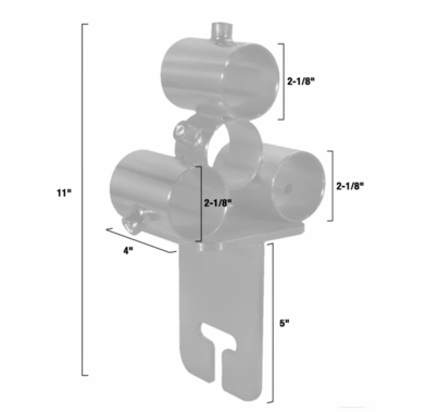 Modern Studio Pipe Mini Truss Bracket w/ Ear for 1 1/2" Pipe