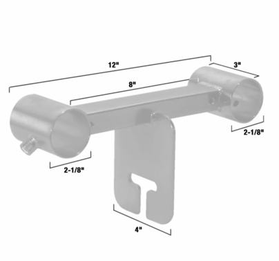 Modern Studio Pipe Truss w/ Ear Adapter Bracket for 1 1/2" Pipe