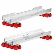 Modern Studio Skateboard Wheels with Channels Set of 2 - Soft Wheels