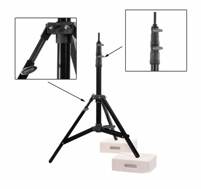 Modern Studio Steadicam Stand Double Riser with Rocky Mountain Leg