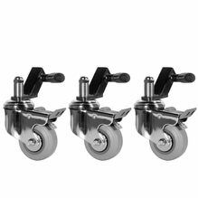 Modern Studio Wheels for Baby Stands 3/4" (Set of 3 Wheels and Slip on Adapters)