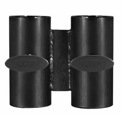 Modern Studio Wide Over And Under Bracket for 1 1/4" Pipe