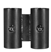 Modern Studio Wide Over And Under Bracket for 1 1/4" Pipe