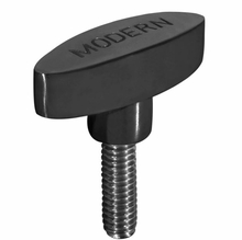 Modern T-Handle Knob Black Powder Coated 3/8-16" Thread