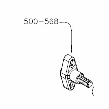Mole Knob Tilt Lock Off  500-568P