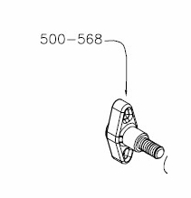 Mole Knob Tilt Lock Off  500-568P