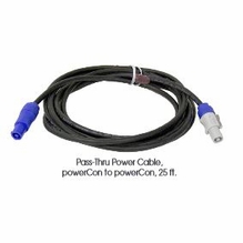 Mole Powercon to Powercon Pass Thru Cable 25ft