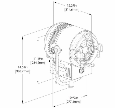Mole-Richardson 200W Vari-Baby 6" LED Fresnel