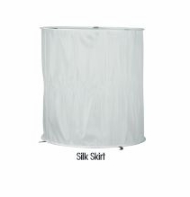 Mole White Silk Skirt 6K Spacelight  729-36