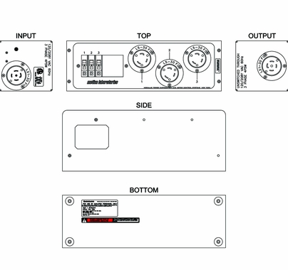 Motion Labs Breakered Stringer Box L21-30 In/Thru (3) L5-30 Out