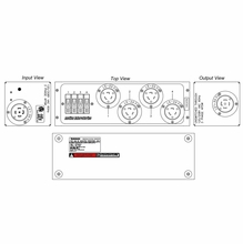 Motion Labs Breakered Stringer Box L21-30 In / Thru to (4) L5-20 20A 
