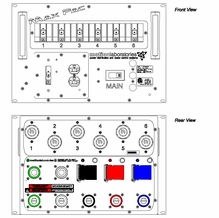 Motion Labs Max Pac 200A 3 Phase Camlock In/Thru to (6) L21-30