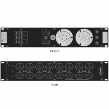 Motion Labs Rac Pac 2RU, L21-30 In/Thru, Aux Edison Duplex