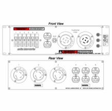 Motion Labs Rac Pac 3RU L21-30 In/Thru, 3 x L5-30, 3 x 20A Duplex 