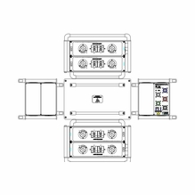 Motion Labs Stackable Distro Box Cam to (8) L21-30 Outlets