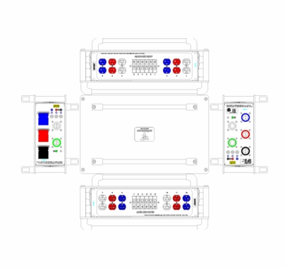 Motion Labs Stackable Single Tier Distro Box CAM RGN In/Thru to Edison