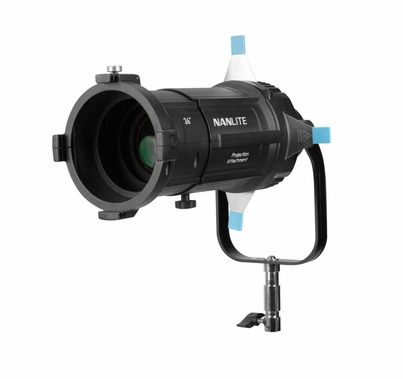 Nanlite Projection Atttachment Bowens Mount with 36 Degree Lens